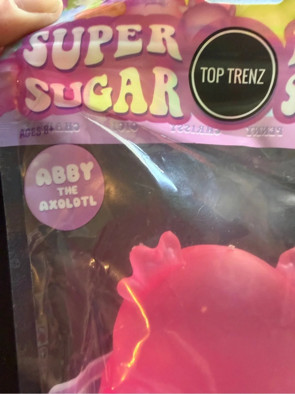 New Squishy Top Trenz Super Duper Sugar Squisher Abby Axolotl Pink Toy 8+